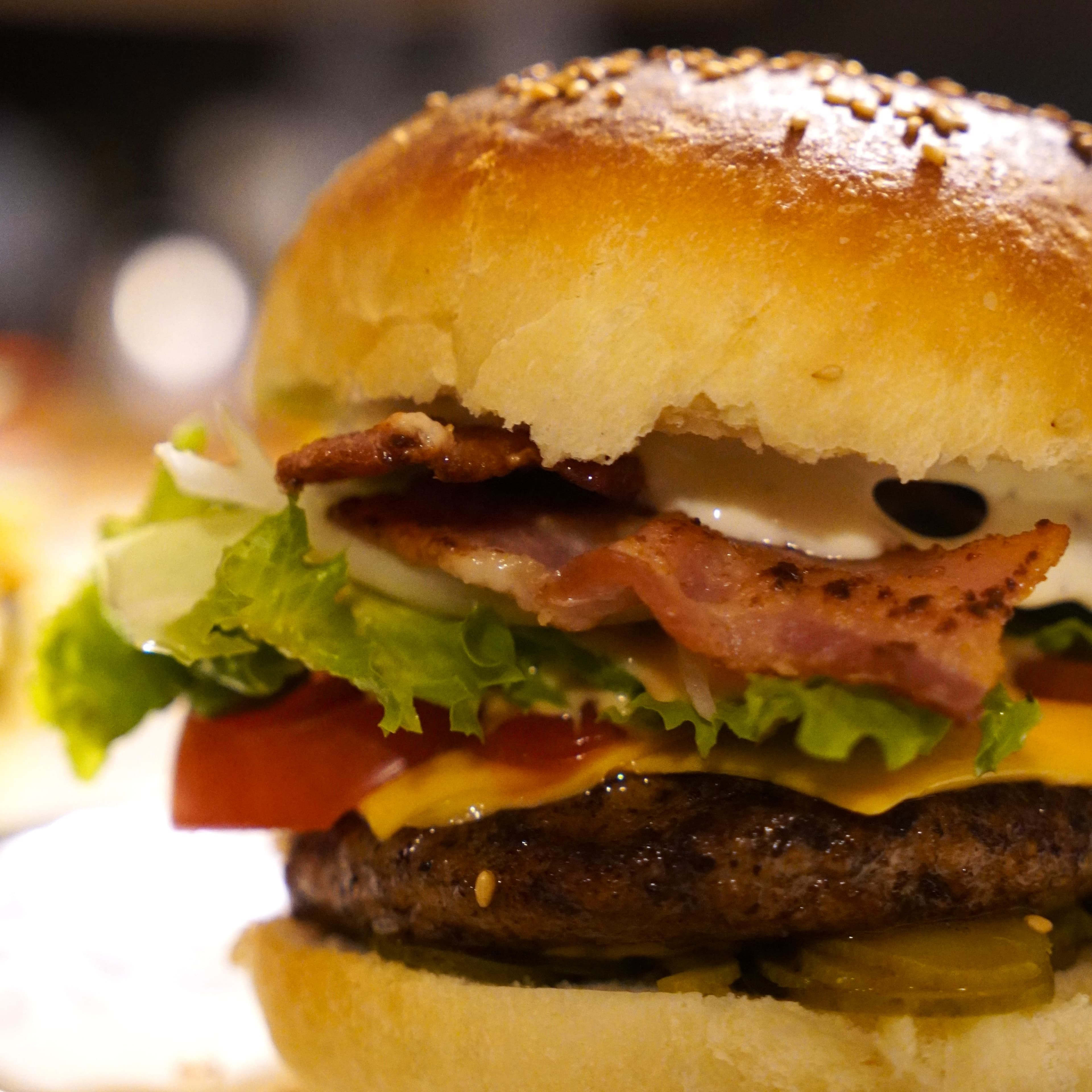 Bacon Cheeseburger Closeup